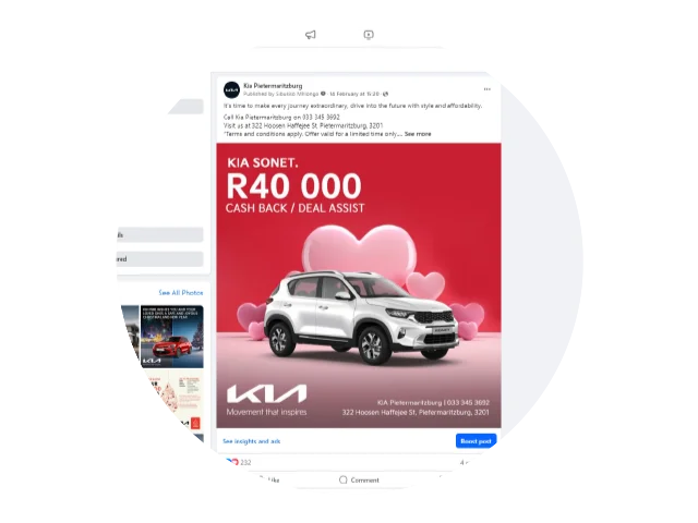 Rokkit digital Facebook new used car ads